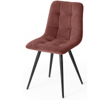 Стул CHILLY (mod. 7095-1) коралловый barkhat 15/черный каркас