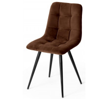 Стул CHILLY (mod. 7095-1) коричневый barkhat 11/черный каркас