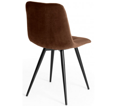 Стул CHILLY (mod. 7095-1) коричневый barkhat 11/черный каркас