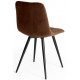Стул CHILLY (mod. 7095-1) коричневый barkhat 11/черный каркас
