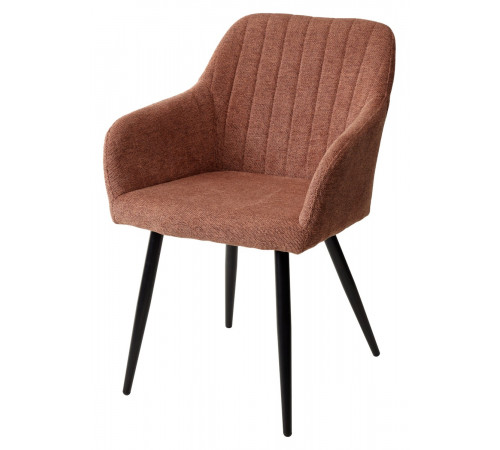 Стул BRANDY WZ2042-08 бронзовый фактурный велюр/ черный каркас
