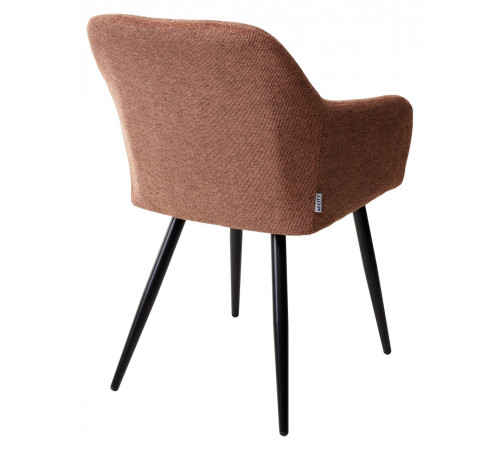 Стул BRANDY WZ2042-08 бронзовый фактурный велюр/ черный каркас