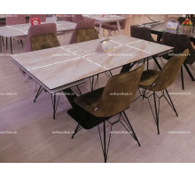 Обеденная группа Ниагара 140/160 БежМр/MARBELLA PK6015-13 (VBP213)