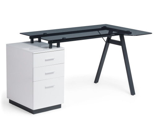 Компьютерный стол Torvi white / black