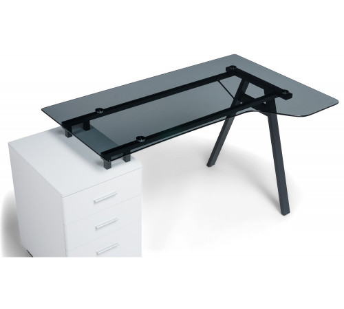 Компьютерный стол Torvi white / black