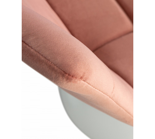Стул барный DOBRIN TAILOR WHITE пудрово-розовый велюр (MJ9-32)
