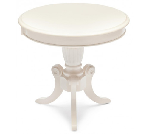 Стол MEEN ( MO-ET ) дерево гевея/мдф, 59х59х55см, ivory white (слоновая кость 2-5)