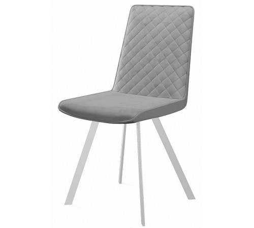 Стул DikLine 202 B22 GREY, ножки белые