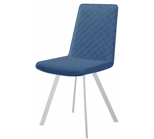 Стул DikLine 202 B8 BLUE, ножки белые