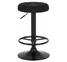 Стул барный DOBRIN BRUNO BLACK, черный велюр (MJ9-101)