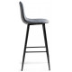Стул барный Capri dark gray / black