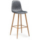 Стул барный Capri dark gray / wood