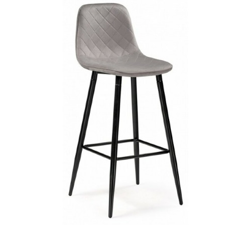 Стул барный Capri light gray / black