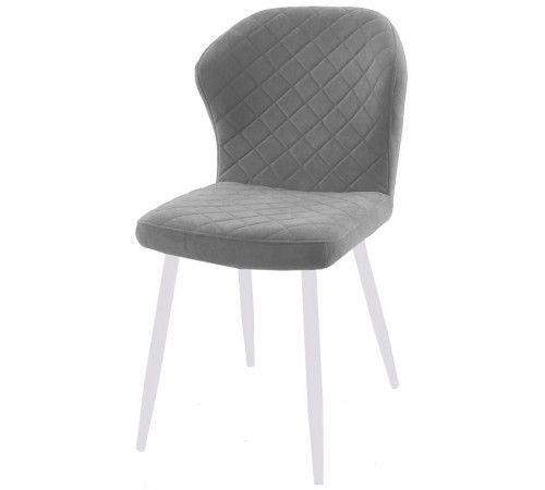 Стул DikLine 239 B22 GREY, ножки белые