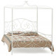 Кровать c каркасом для балдахина HESTIA 160*200 см (Queen bed), white (белый)