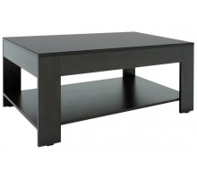 Стол журнальный BeautyStyle 26 венге/стекло черное