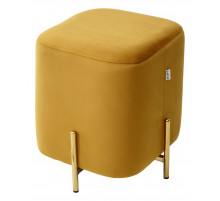 Пуф для гостиной ARES BLUVEL-68 YELLOW / GOLD