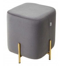 Пуф для гостиной ARES BLUVEL-14 GREY / GOLD