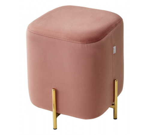 Пуф для гостиной ARES BLUVEL-52 PINK / GOLD
