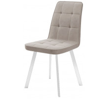 Стул DikLine 207 B03 BEIGE /ножки белые