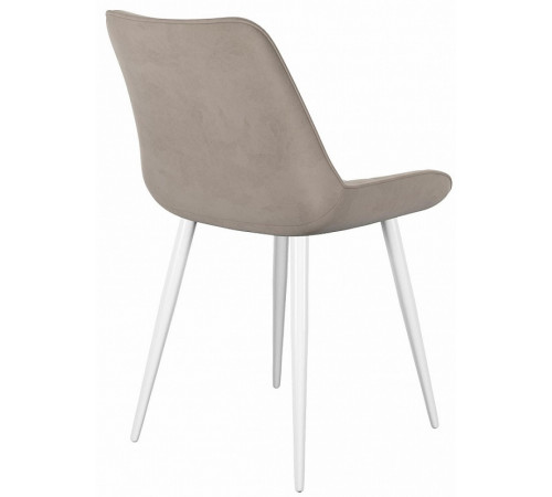 Стул DikLine 206М B03 BEIGE, ножки белые