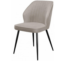 Стул DikLine 222 микровелюр B03 BEIGE, ножки черные
