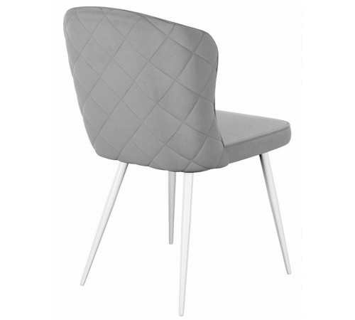 Стул DikLine 209 B22 GREY, ножки белые