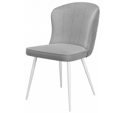 Стул DikLine 209 B22 GREY, ножки белые