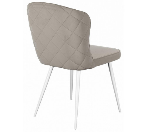 Стул DikLine 209 B03 BEIGE, ножки белые
