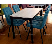 Обеденная группа L110 СК/207 B15 MINT опоры черные