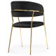 Стул на металлокаркасе Kamelia black / gold