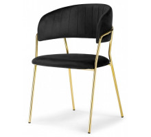 Стул на металлокаркасе Kamelia black / gold