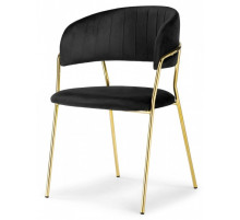 Стул на металлокаркасе Kamelia black / gold