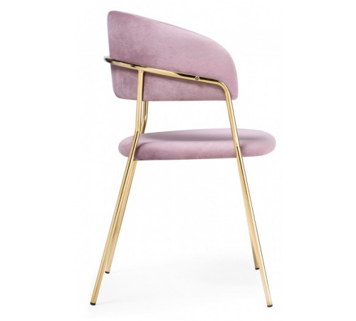 Стул на металлокаркасе Kamelia pink / gold