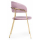 Стул на металлокаркасе Kamelia pink / gold