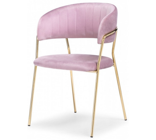 Стул на металлокаркасе Kamelia pink / gold