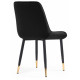 Стул Seda 1 black / gold / black