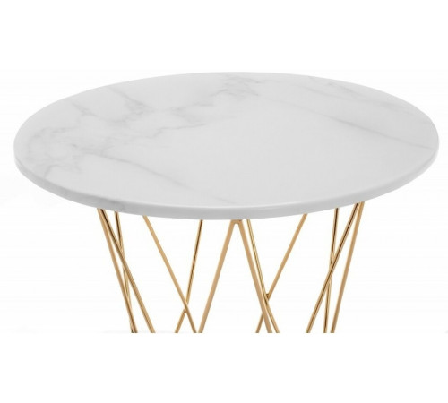 Стол Melan white/gold
