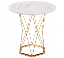 Стол Melan white/gold