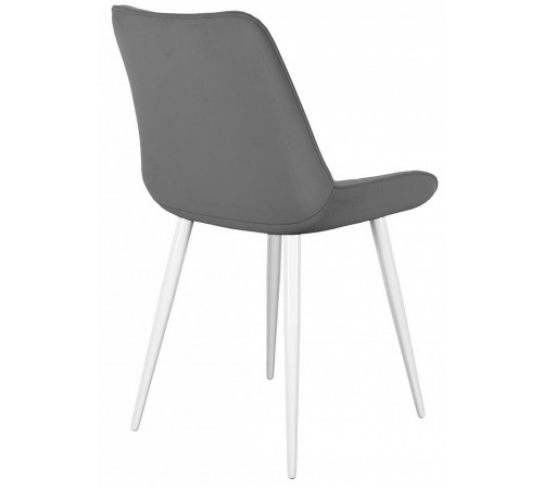 Стул DikLine 206М B22 GREY, ножки белые