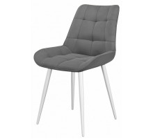 Стул DikLine 206М B22 GREY, ножки белые