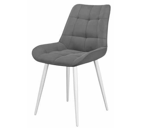 Стул DikLine 206М B22 GREY, ножки белые