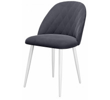 Стул DikLine 302 B28 ANTRACITE, ножки белые