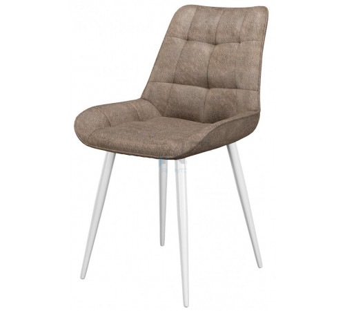 Стул DikLine 206М PRADO6 CAPPUCCINO, ножки белые