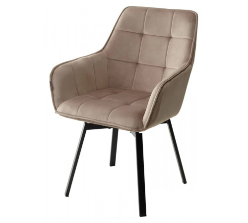 Стул MAVERICK BLUVEL-40 BEIGE/ черный каркас, поворот.360 град.