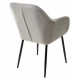 Стул ALABAMA BLUVEL-03 LIGHT GREY, велюр