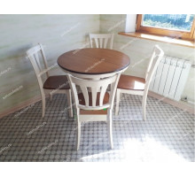 Обеденная группа NAVARRESE 2A/IGLESIAS rustic oak+cream (дуб+кремовый)