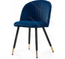 Стул Gabi dark blue / black / gold