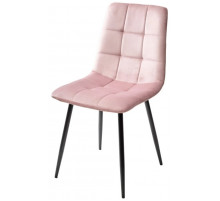 Стул BARI UF910-07 PINK, велюр / черный каркас