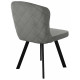 Стул DikLine 219 поворотный, B22 GREY, ножки черные
